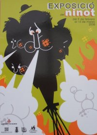 Cartel Anunciador de la Exposicion del Ninot de Fallas de Valencia 2008
